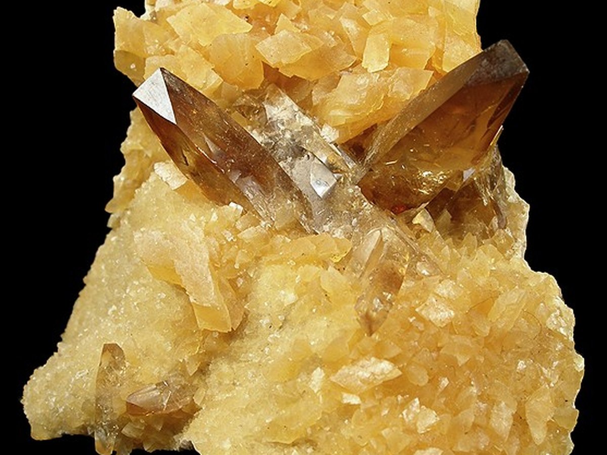 Amber Calcite